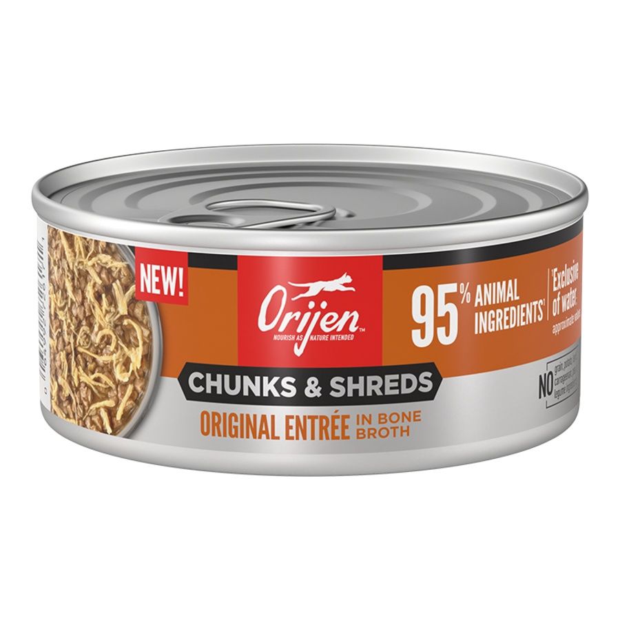 ORIJEN CAT Chunks &amp; Shreds Original Entree 5.5OZ