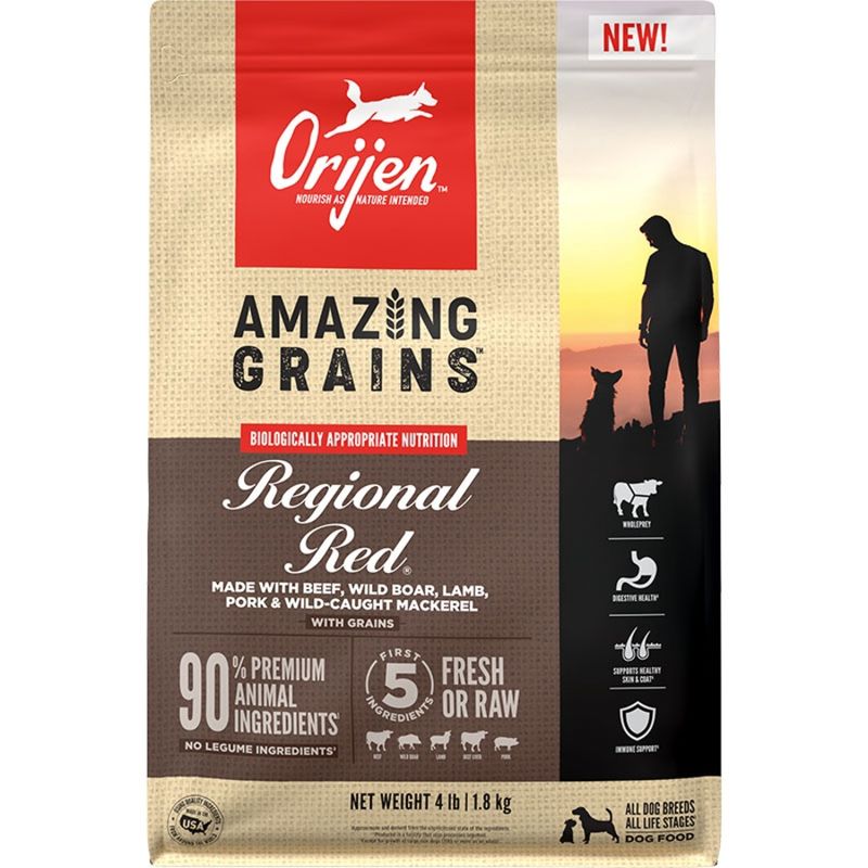ORIJEN Dog Amazing Grains Rgnl 4lb