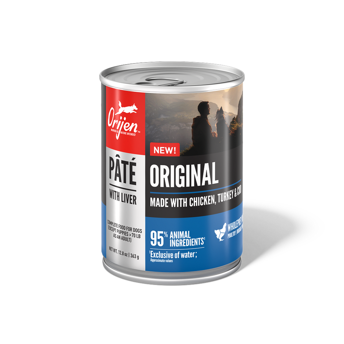 ORIJEN DOG GRAIN FREE PATE ORIGINAL 12.8OZ