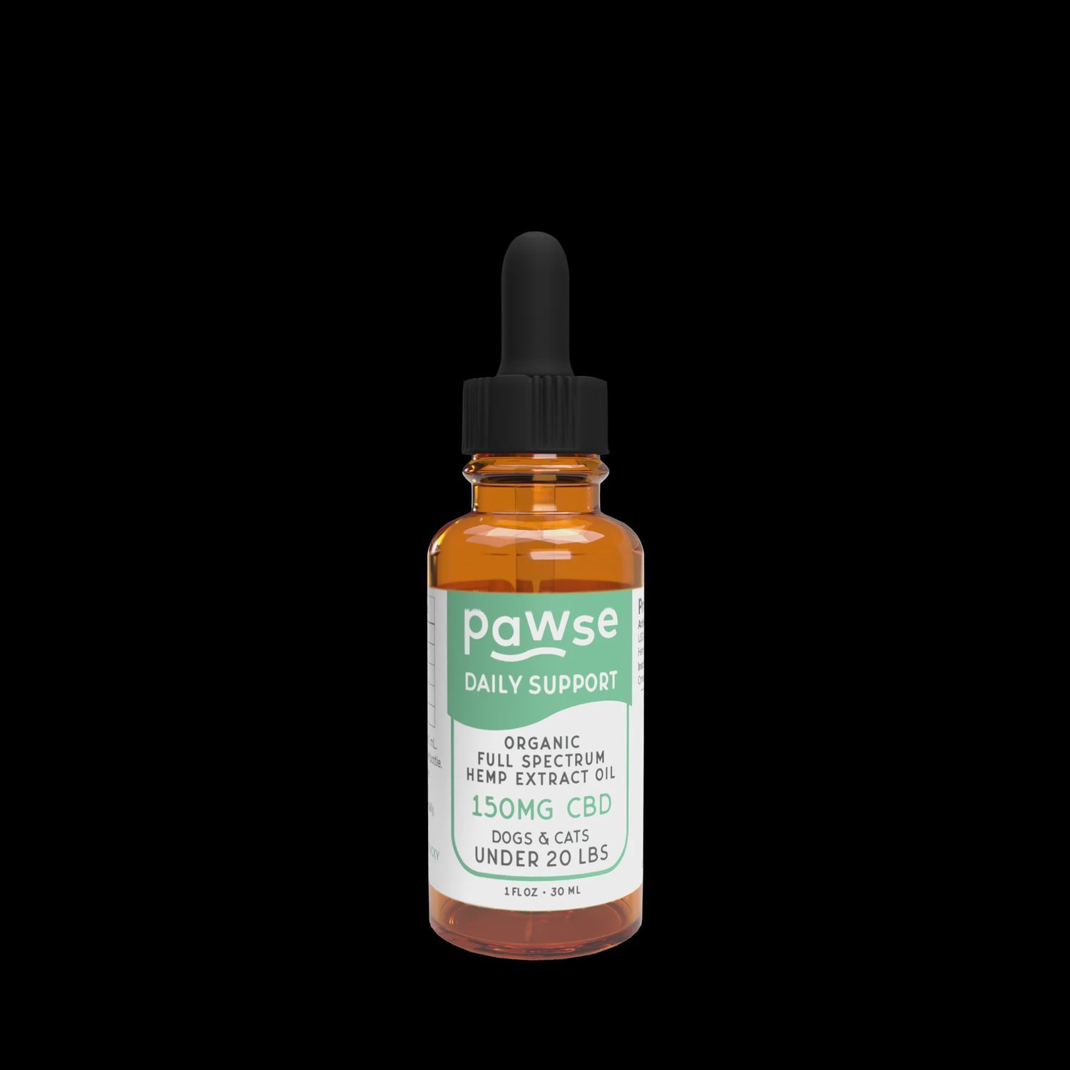 Pawse Daily Support organic full spectrum hemp extract oil 150mg CBD