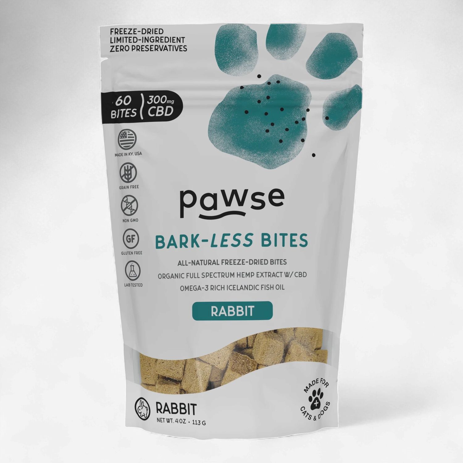 PAWSE Dog Bark Less Bites Rabbit 3.8oz