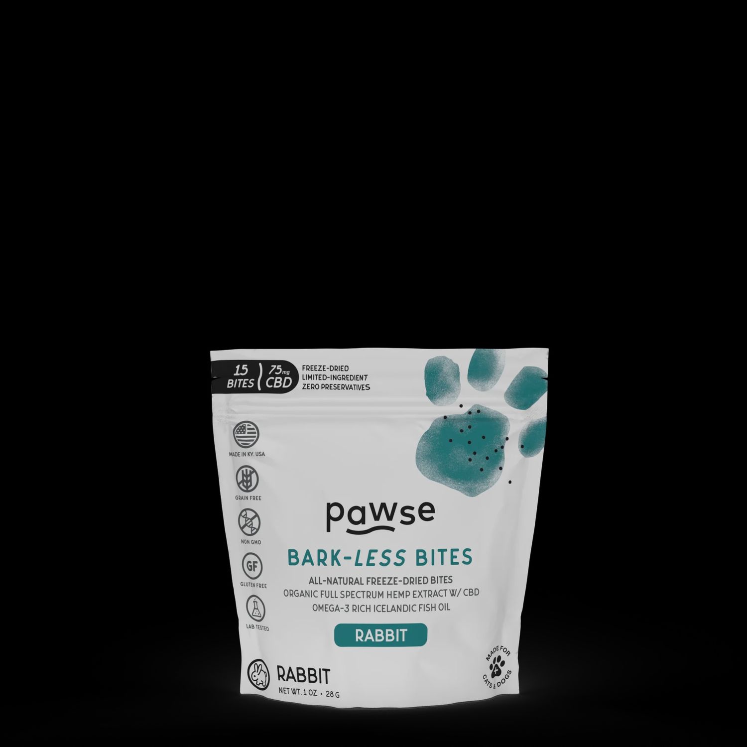 Pawse Dog Bark less Bites Rabbit 1oz