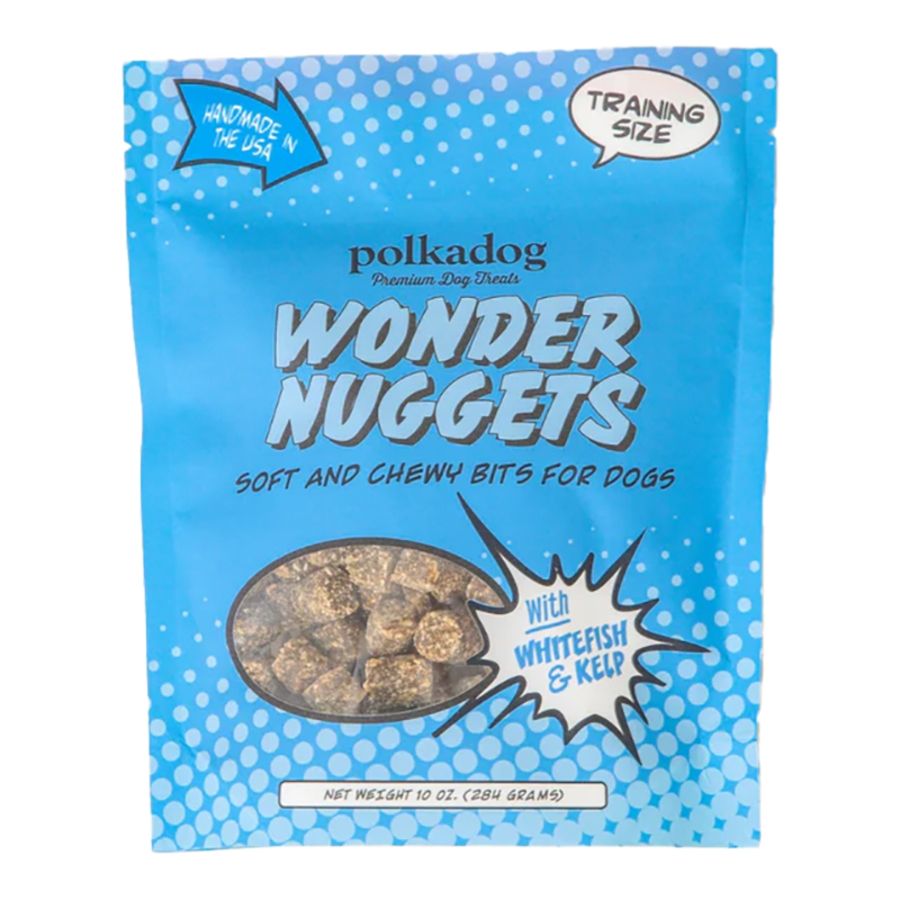POLKA DOG Bakery Dog Wonder Nuggets Fish 10oz