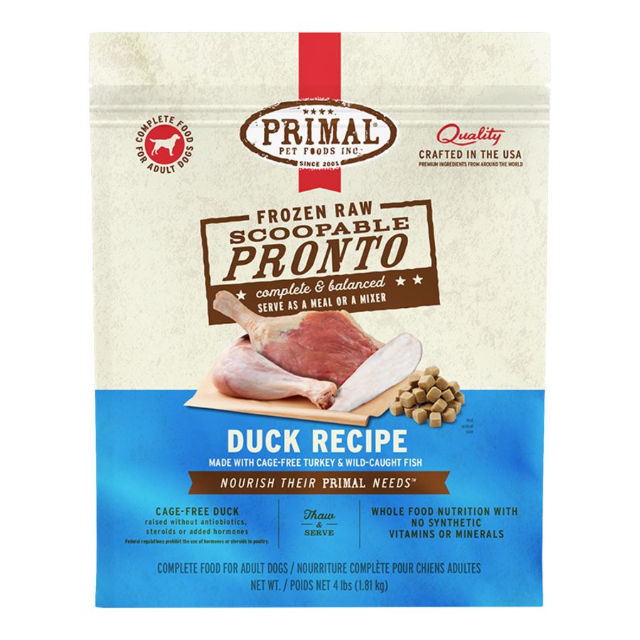 Primal Pronto Duck Frozen Raw Dog Food