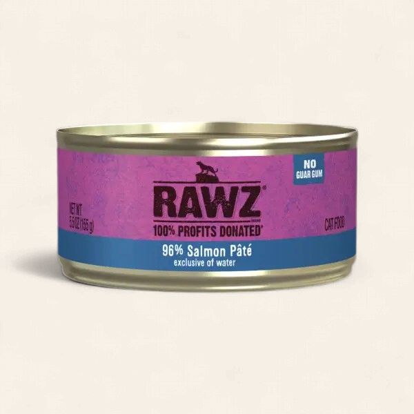 Rawz 96% cat salmon pâté 3oz.