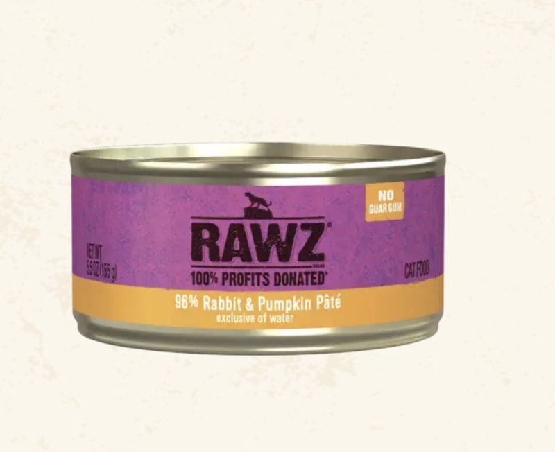 RAWZ CAT 96% Rabbit &amp; Pumpkin Pâté 5.5oz