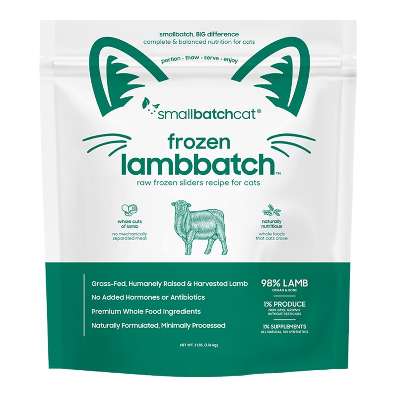 SMALL BATCH CAT FROZEN LAMB SLIDERS 3LBS