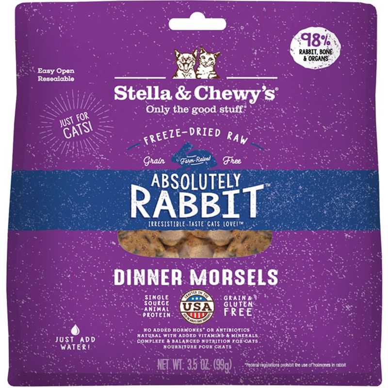 STELLA &amp; CHEWY'S CAT FREEZE-DRIED RABBIT DINNER 3.5OZ