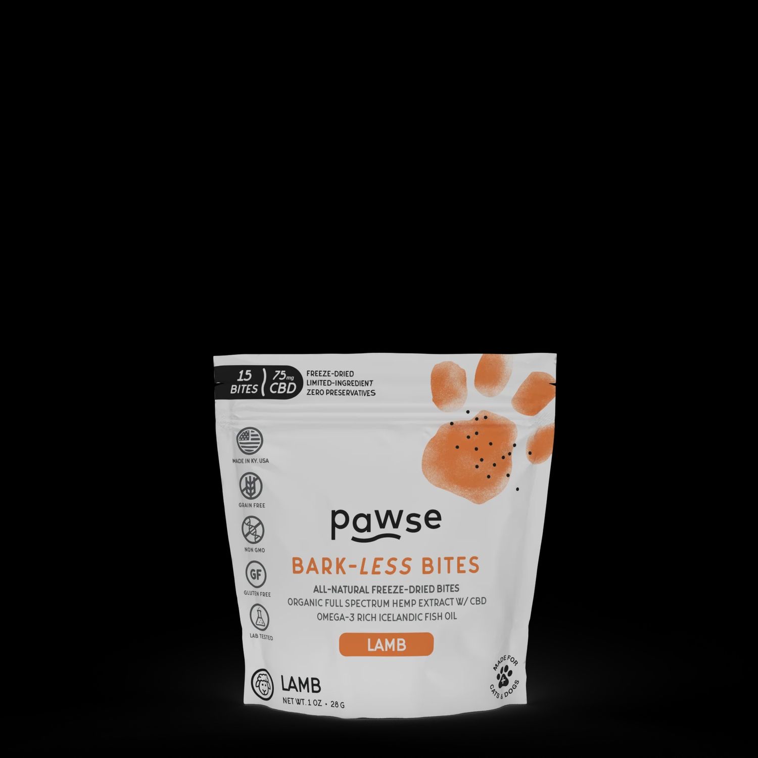 Pawse Dog Bark less Bites Lamb 1oz