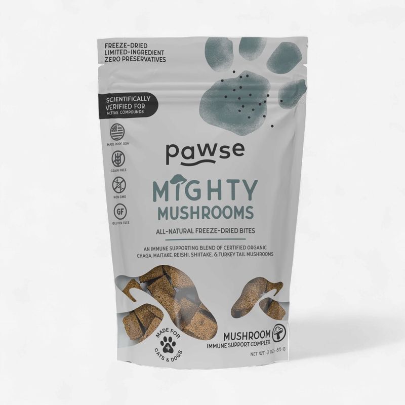 PAWSE Dog Mighty Mushrooms Immune Support Complex Treats 3oz