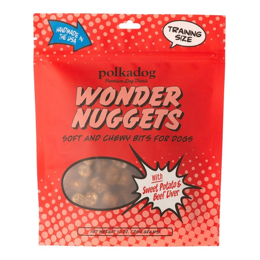 POLKA DOG BAKERY DOG WONDER NUGGETS BEEF 10OZ POUCH
