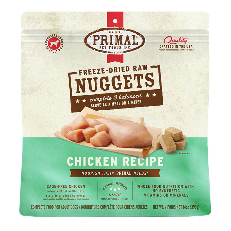 PRIMAL Dog Freeze-dried Nugget Chicken 14oz