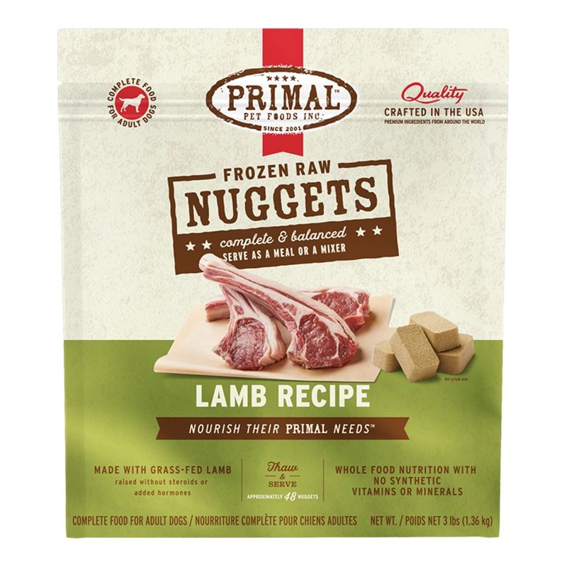 Primal Dog Frozen Nugget Lamb 3lb