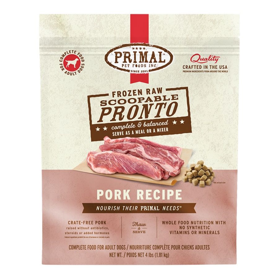 PRIMAL DOG FROZEN PRONTO PORK 4LBS