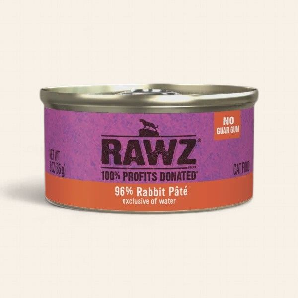 Rawz 96% Cat rabbit pâté 3oz