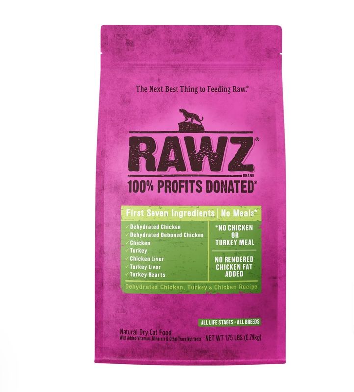 RAWZ CAT Chicken, Turkey &amp; chicken 1.75lbs.
