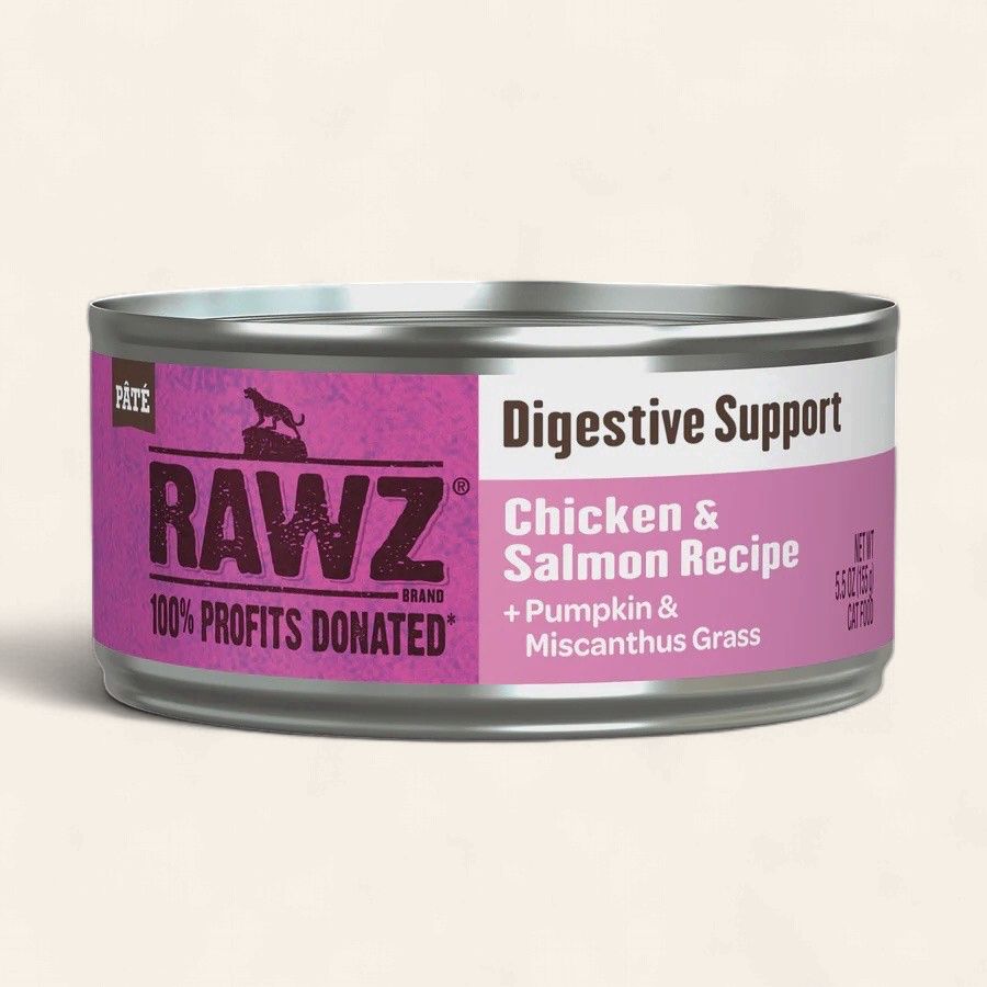 RAWZ CAT Digestive Support Chicken &amp; Salmon + Pumpkin &amp; Miscanthus Grass 5.5oz