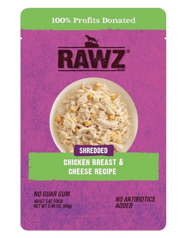 RAWZ Cat Pouch Chicken Breast &amp; Cheese Recipe 2.46oz