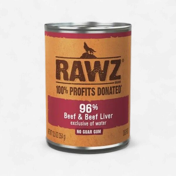 RAWZ Dog 96% Beef &amp; Beef Liver 12.5oz