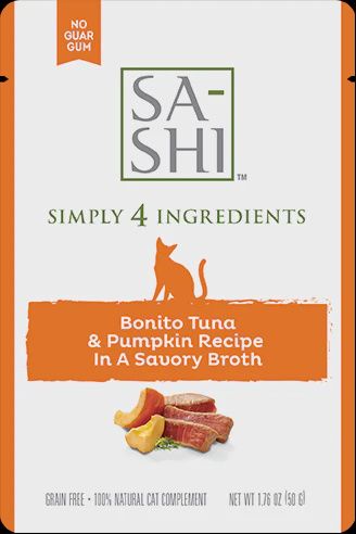 Sa-shi Cat Pouch Aku Tuna &amp; Pumpkin Recipe In A Savory Broth 1.76oz