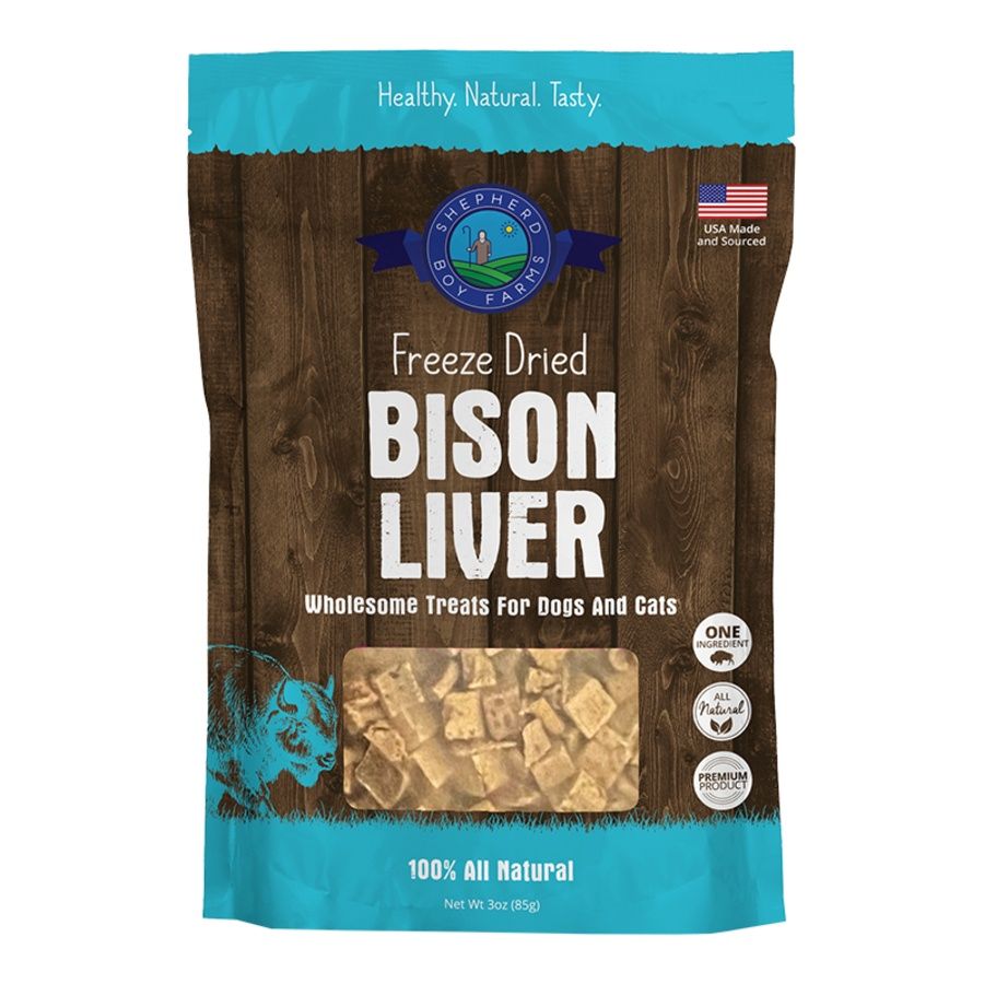 Shepherd Boy Farms Bison Liver Dog &amp; Cat Treats