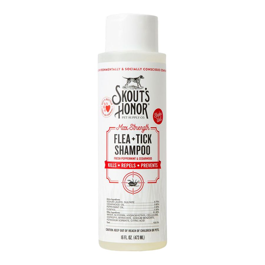 SKOUT'S HONOR Dog Shampoo Flea &amp; Tick 16oz