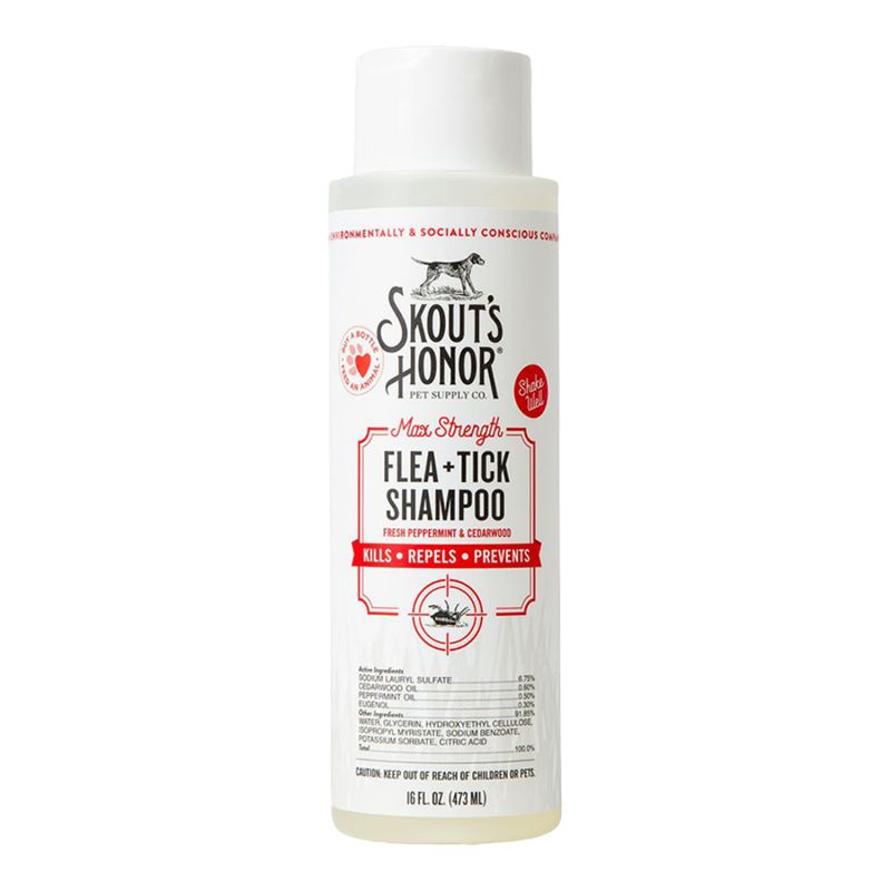 SKOUT'S HONOR Dog Shampoo Flea &amp; Tick 16oz