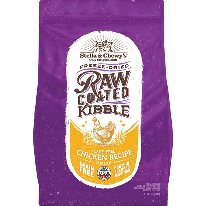 STELLA &amp; CHEWY'S CAT RAW COATED CHICKEN 2.5LB