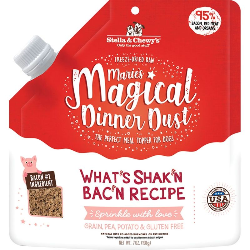 STELLA &amp; CHEWY'S DOG FREEZE-DRIED MARIE'S MAGICAL DINNER DUST BACON 7OZ