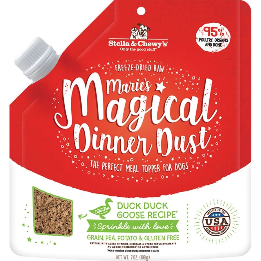 STELLA &amp; CHEWY'S Dog Freeze-dried Marie's Magical Dinner Dust Duck 7oz