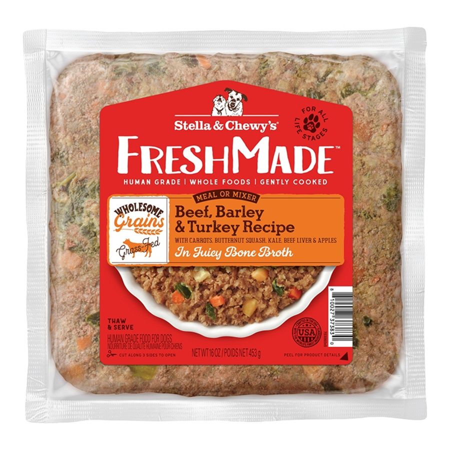 STELLA &amp; CHEWY'S DOG FROZEN FRESHMADE WHOLESOME GRAINS BEEF TURKEY 16OZ