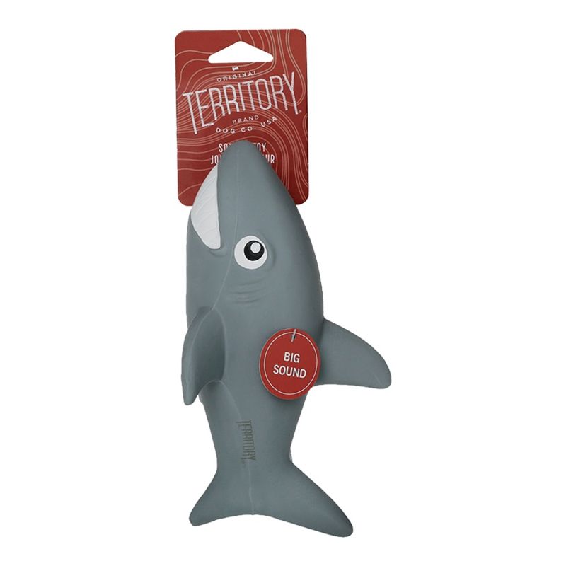 TERRITORY DOG LATEX SQUEAKER SHARK 8.8