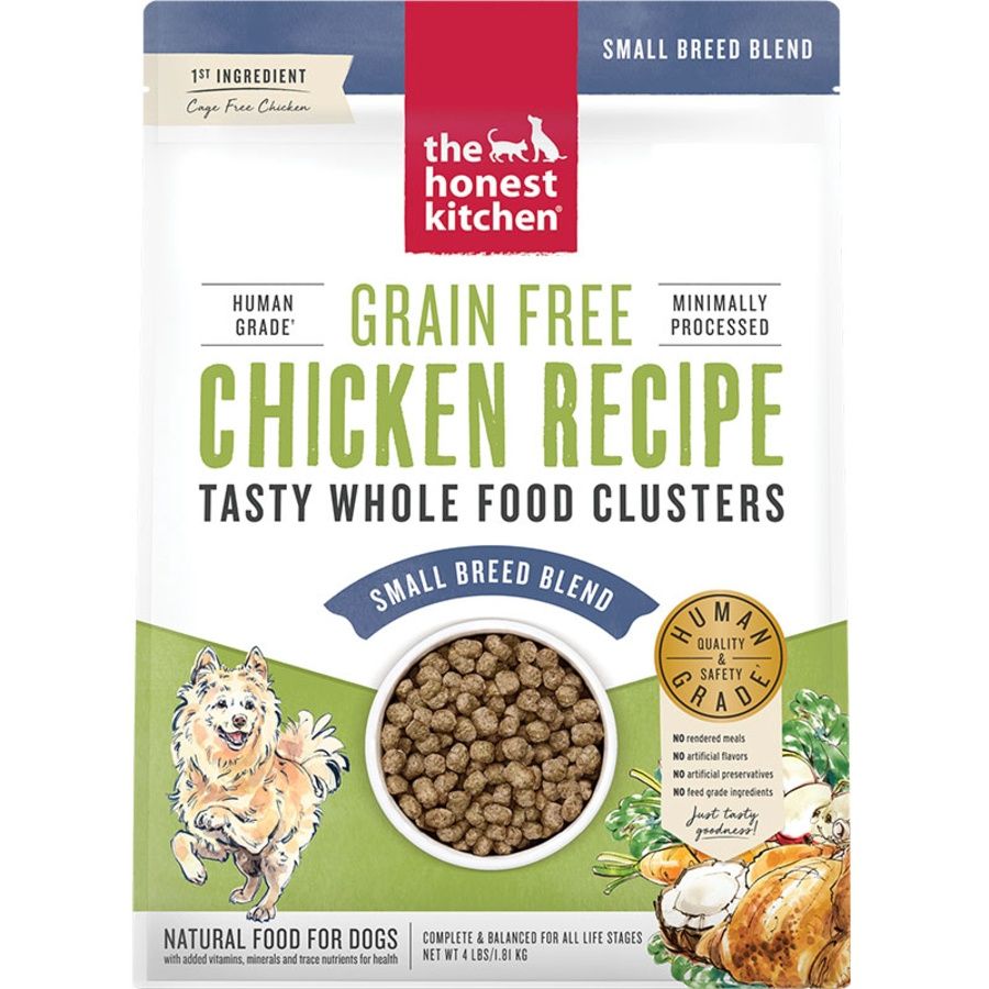 THE HONEST KITCHEN DOG CLUSTERS SMALL BREED GRAIN FREE CHICKEN 4LB