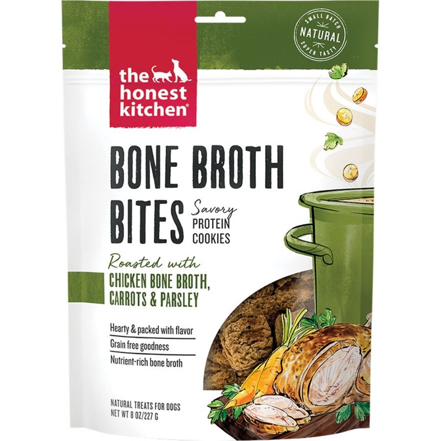 THE HONEST KITCHEN Dog Bone Broth Bites Chicken 8oz
