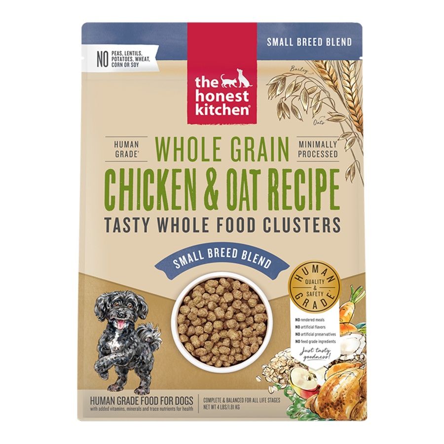 THE HONEST KITCHEN DOG CLUSTERS SMALL BREED WHOLE GRAIN CHICKEN 4LB