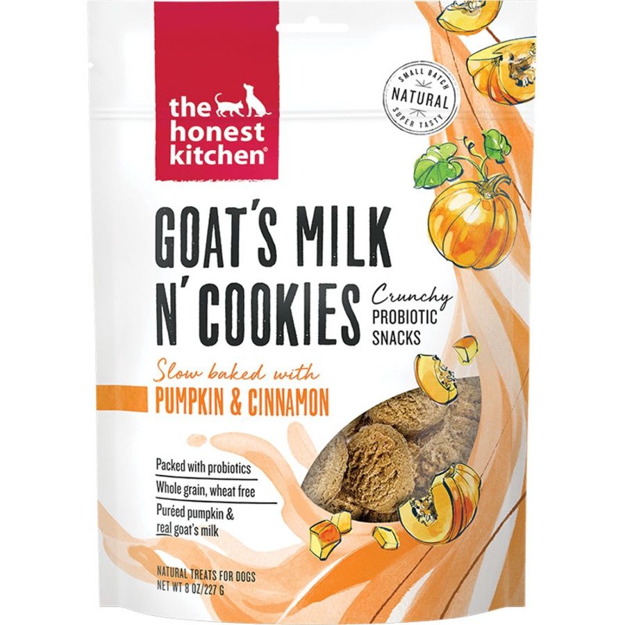 THE HONEST KITCHEN Dog Goat Milk Cookies Pumpkin 8oz
