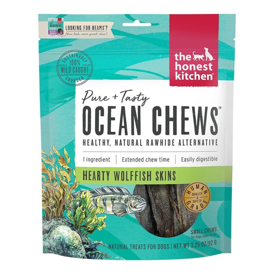 THE HONEST KITCHEN DOG OCEAN CHEWS SMALLS WOLFFISH BEAMS, SMALL