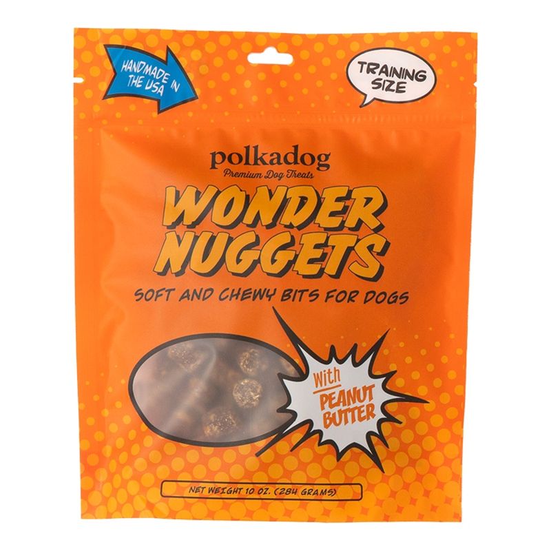 POLKA DOG Bakery Dog Wonder Nuggets Peanut Butter 10oz