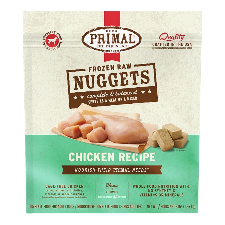 Primal Dog Frozen Nugget Chicken 3lb