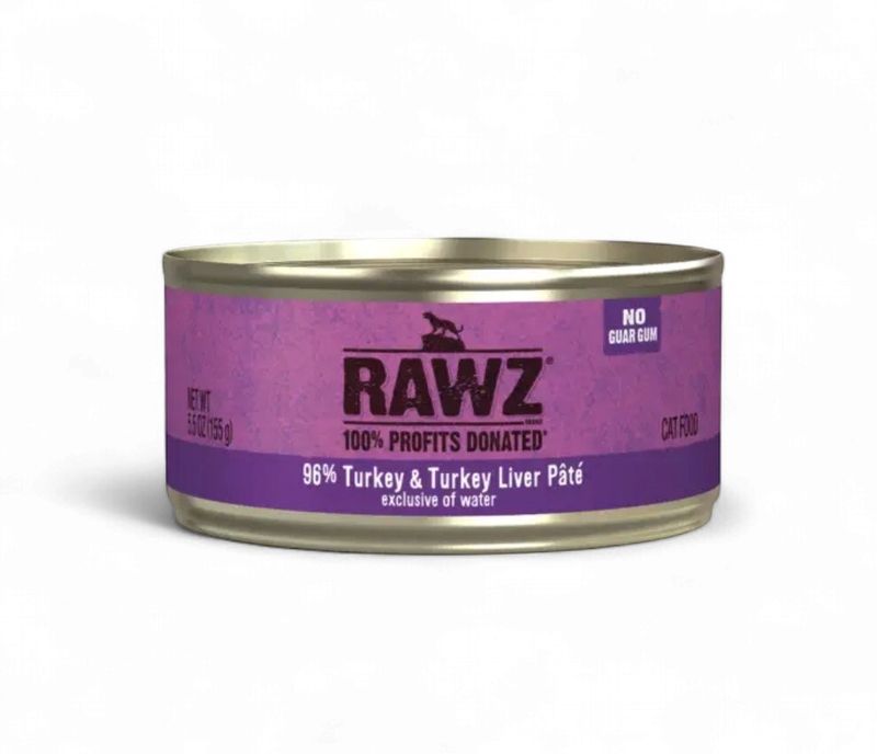 RAWZ Cat 96% Turkey &amp; Turkey Liver Paté