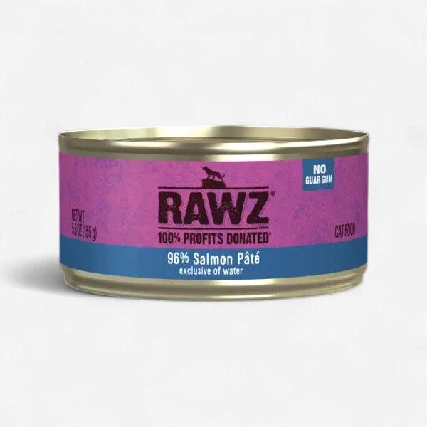 RAWZ CAT 96% SALMON PATE 5.5OZ