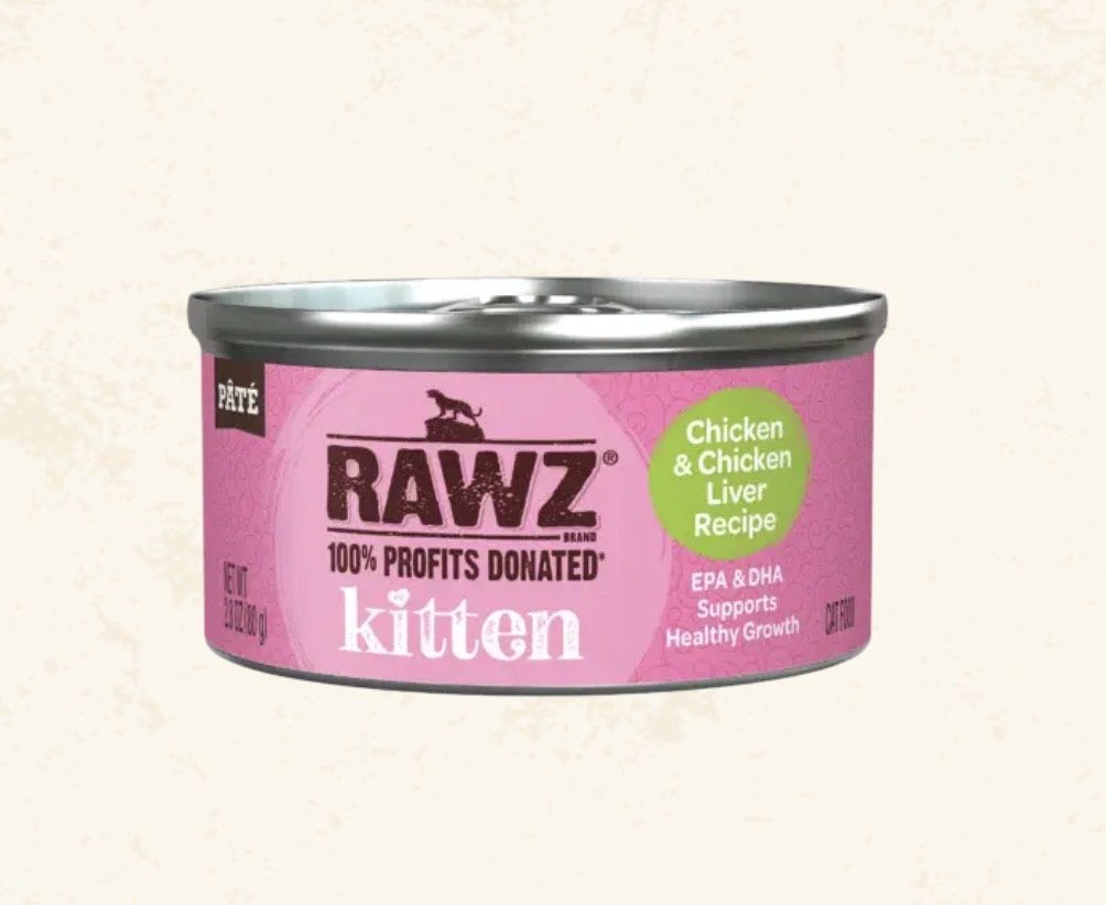 RAWZ CAT Chicken &amp; Chicken Liver kitten 2.8oz