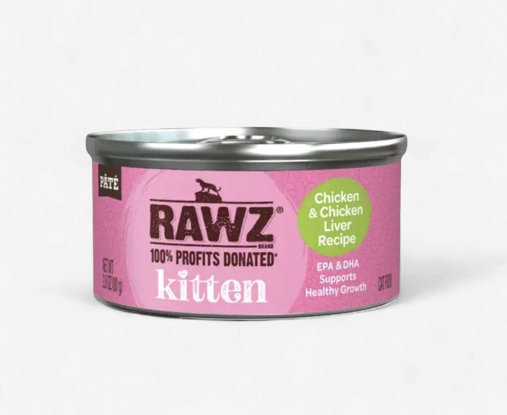 RAWZ Cat Chicken &amp; Chicken Liver Kitten 2.8oz