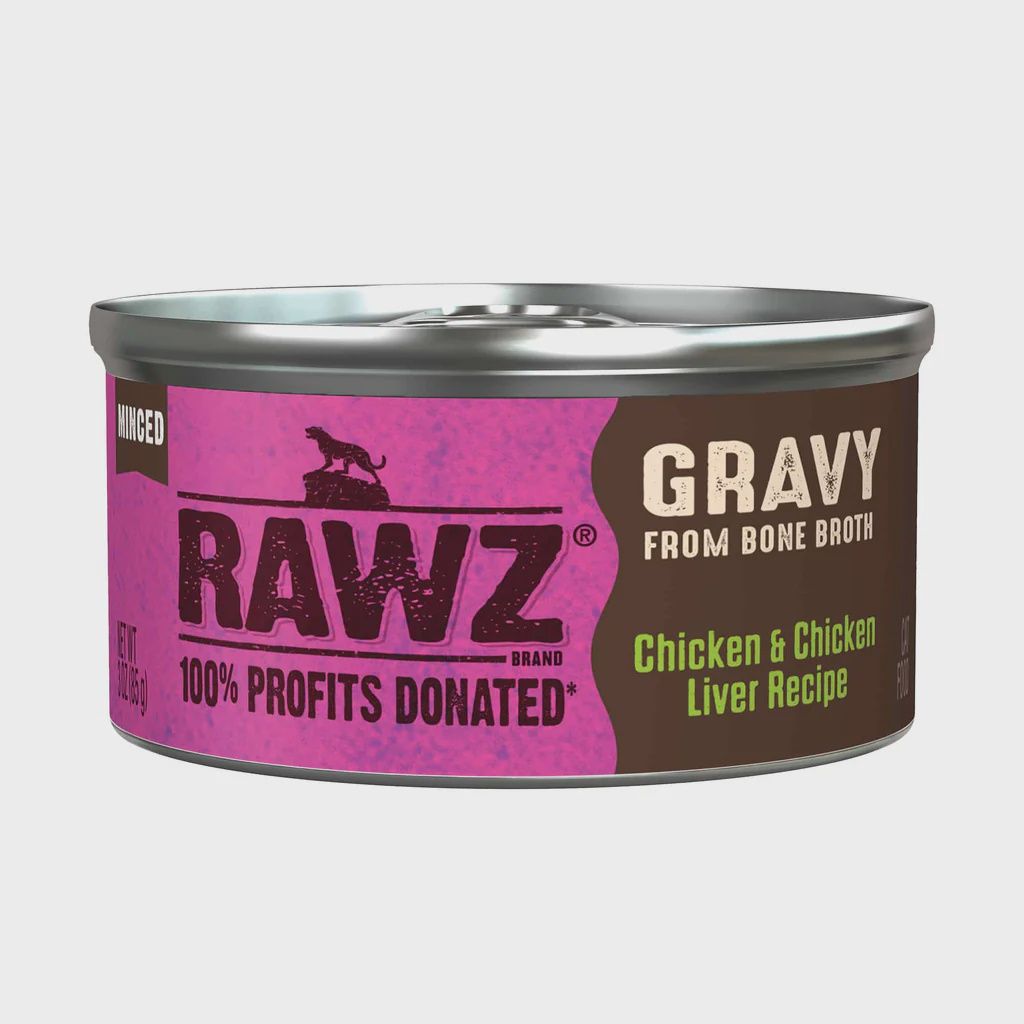 RAWZ CAT Gravy chicken &amp; chicken liver 3oz.
