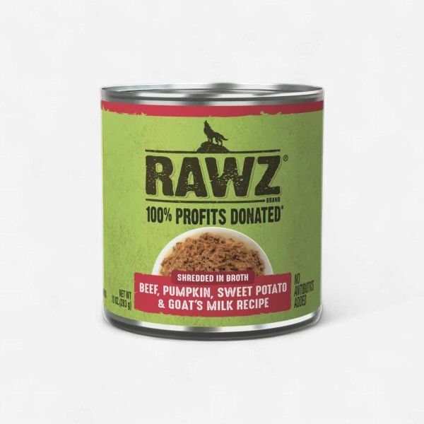 RAWZ Dog Beef,pumkin, Sweet Potato &amp; Goat's Milk Recipe 10oz
