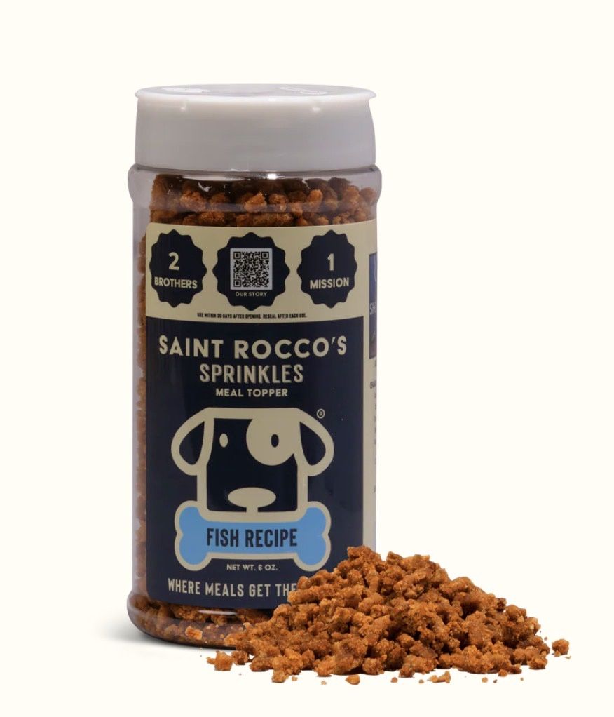 SAINT ROCCOS DOG FISH SPRINKLES MEAL TOPPER 6OZ