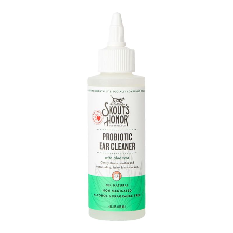 SKOUT'S HONOR Cat Probiotic Ear Cleaner 4oz