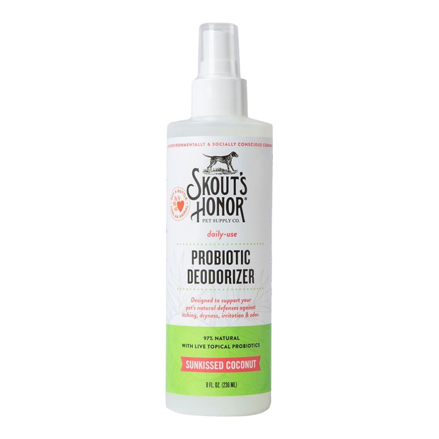 SKOUT'S HONOR DOG &amp; CAT PROBIOTIC DAILY USE DEODORIZER SUNKISSED COCONUT 8OZ