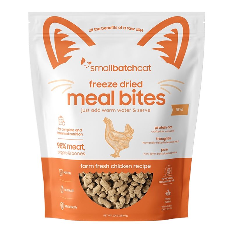 SMALL BATCH CAT FREEZE-DRIED CHICKEN MEAL BITES 10OZ