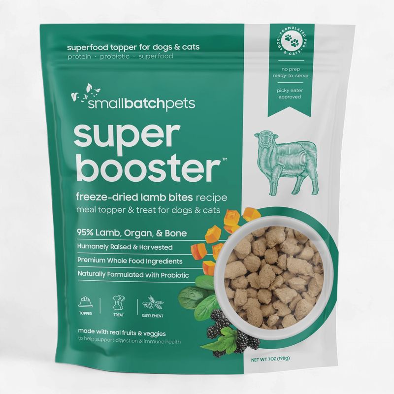 SMALL BATCH Dog &amp; Cat Freeze-dried Super Booster Lamb 7oz